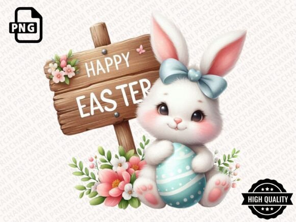 Download Cute Easter Bunny Clipart PNG - Bunny clipart Collection
