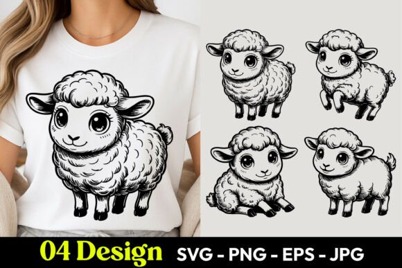Download Cute Baby Sheep SVG PNG - Baby sheep svg Collection