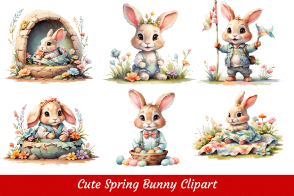 Download Spring Baby Bunny Clipart - Bunny clipart Collection