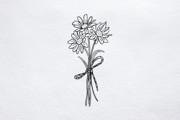 Download Daisy Bouquet SVG, April Birth Flower - April Collection
