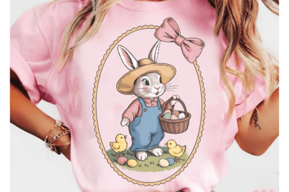 Download Rustic Easter Bunny Clipart PNG Design - Bunny clipart Collection
