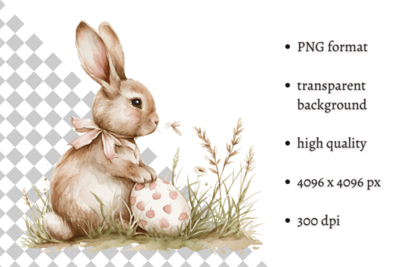 Download Cute Watercolor Easter Bunny Clipart - Bunny clipart Collection