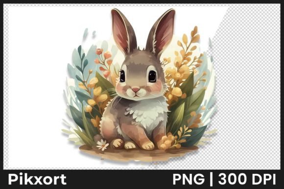 Download Vintage Easter PNG with Bunny Clipart - Bunny clipart Collection