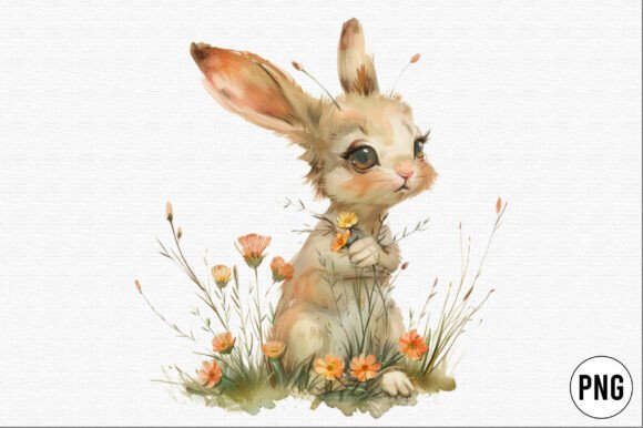 Download Whimsical Bunny Clipart - Bunny clipart Collection