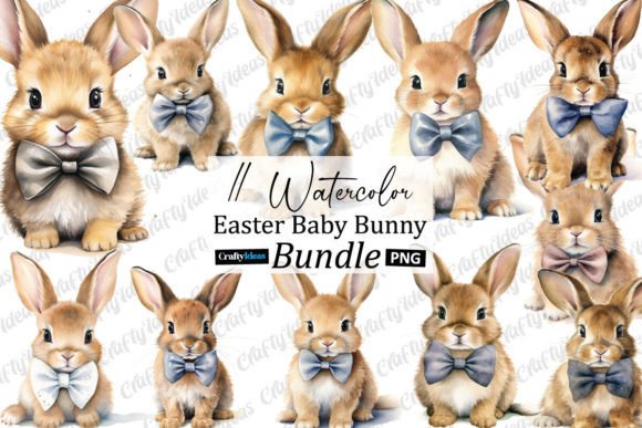 Download Watercolour Easter Baby Bunny Clipart - Bunny clipart Collection