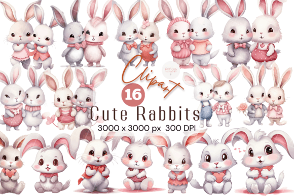 Download Watercolor Bunny Clipart for Girl - Bunny clipart Collection